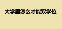 大学里怎么才能双学位？想修双学位怎么申请具体有哪些要求