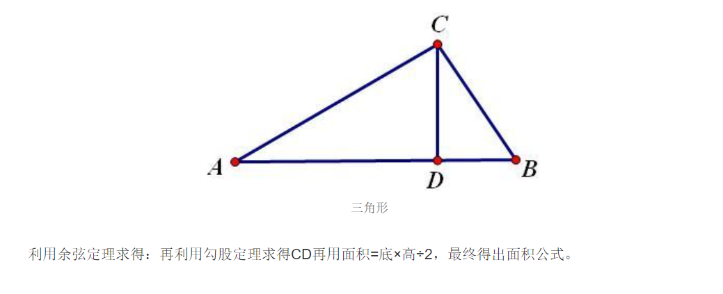 三角形的高怎么求?三角形的面积公式