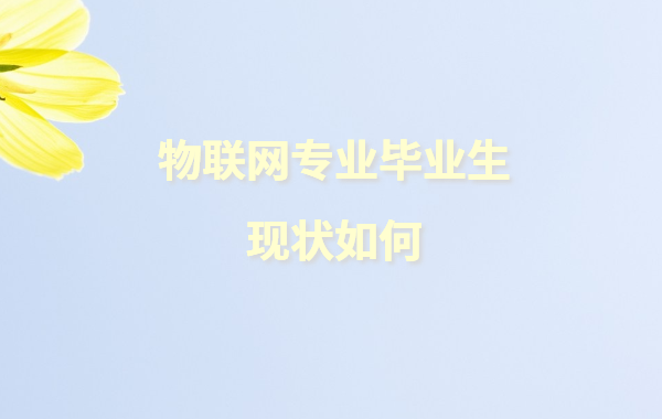 物联网专业毕业生现状如何,物联网专业可以从事哪些职业