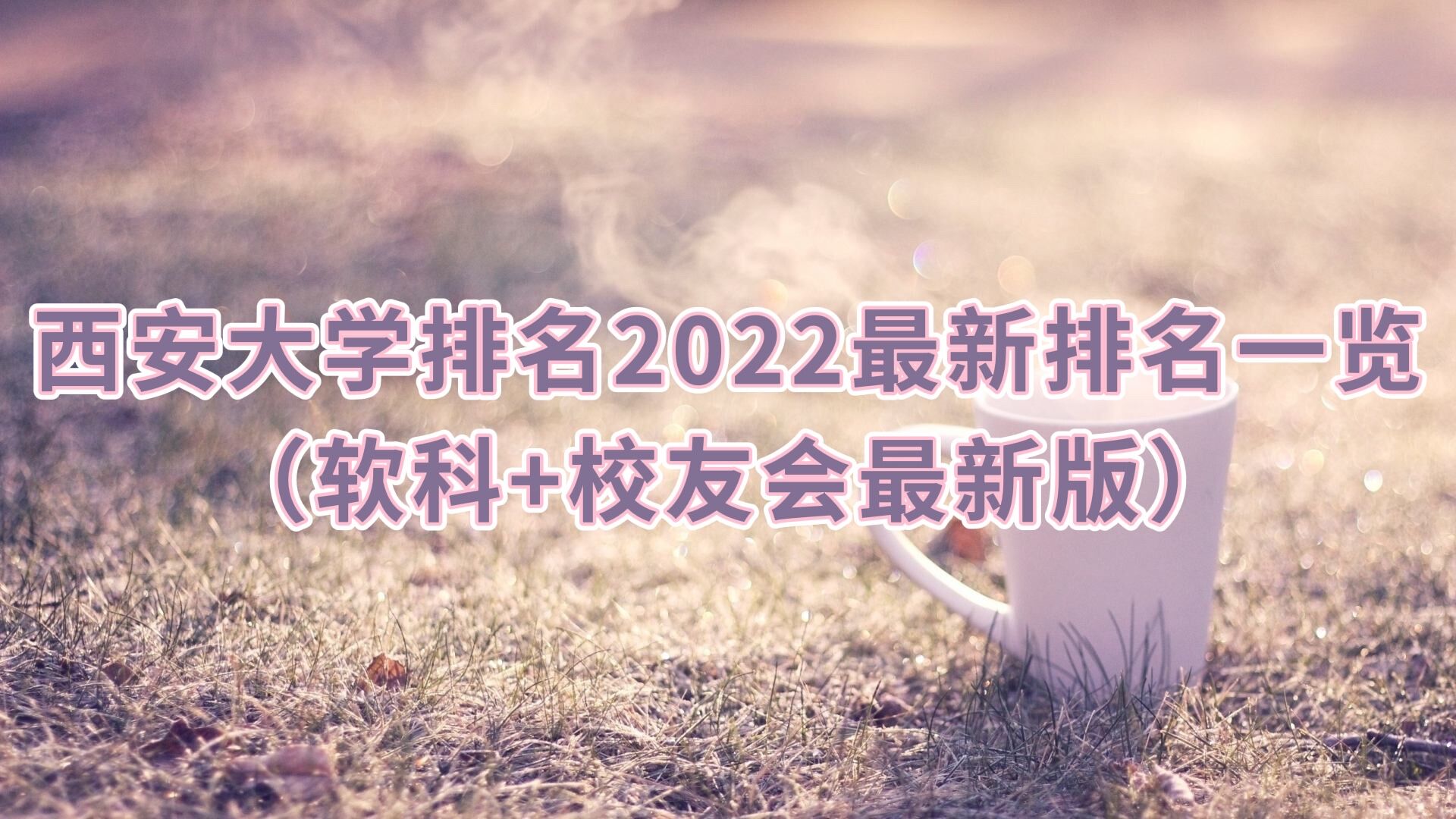 1655887965447100.jpg 西安大学排名2023最新排名一览(软科+校友会最新版)
