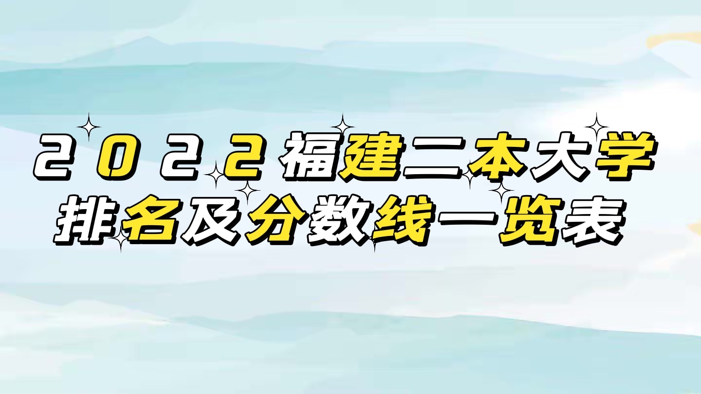 1656128359135541.jpg 2023福建省二本大学最新排名及分数线一览表(历史类+物理类)